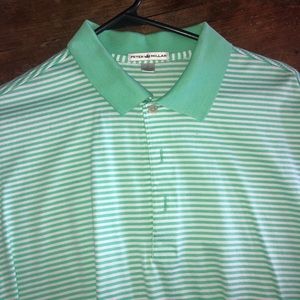 Peter Millar Men’s Performance Polo Light Green Large